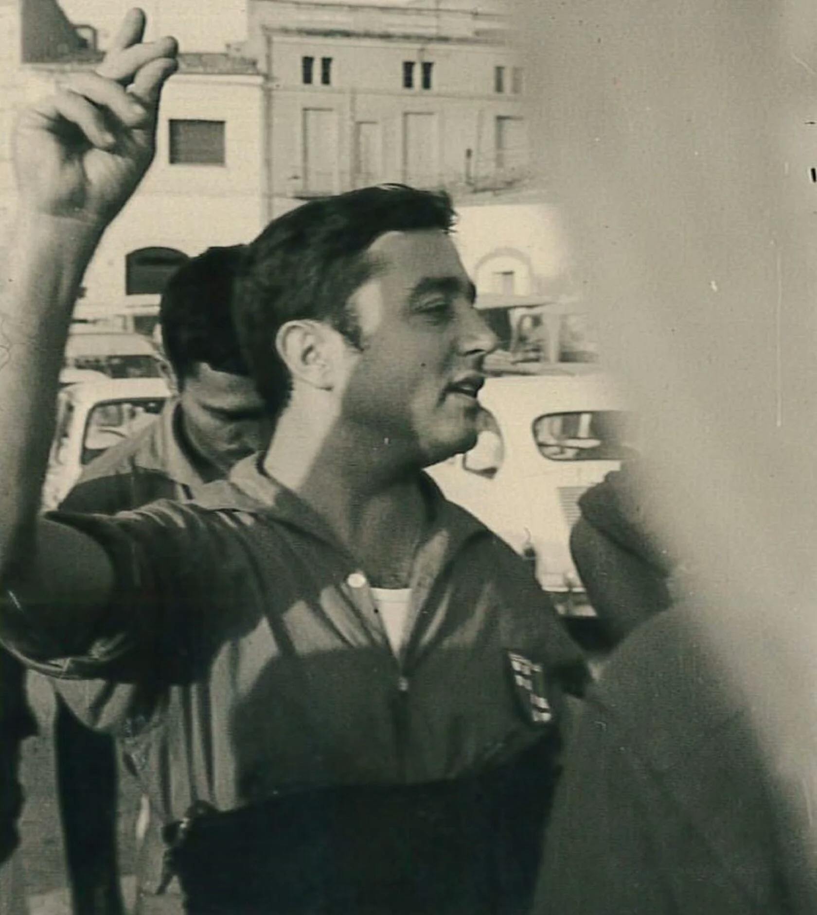 Josep Sala en els inicis dels Castellers de Barcelona