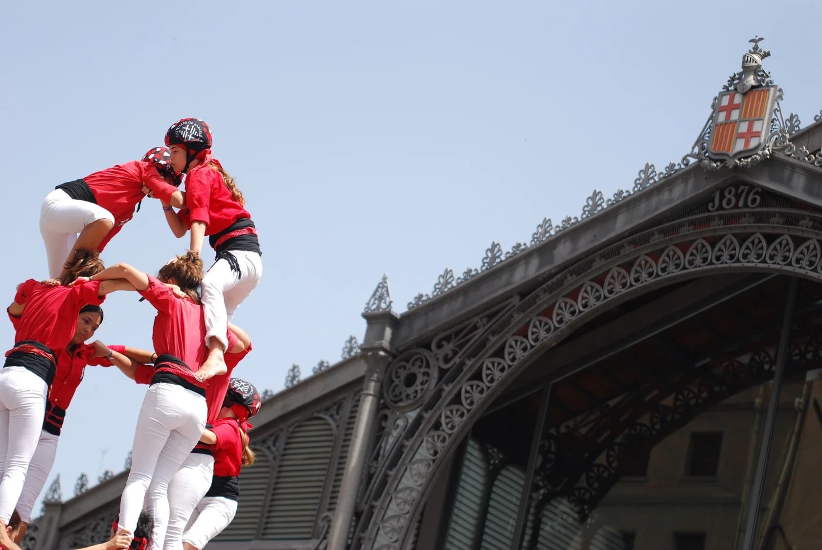 4 de 7 dels Castellers de Barcelona al Casc Antic