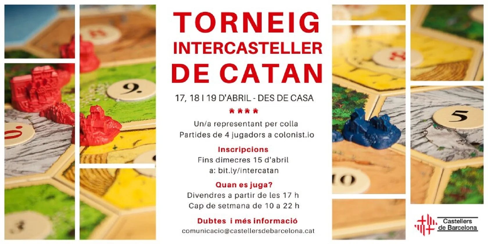 Els Castellers de Barcelona organitzen el primer Torneig Intercasteller de Catan